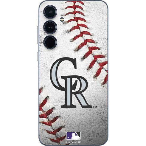 MLB Colorado Rockies Game Ball Galaxy A35 5G Skin